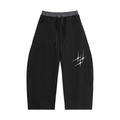 Troubled Youth Plaid Waistband Barrel Sweatpants
